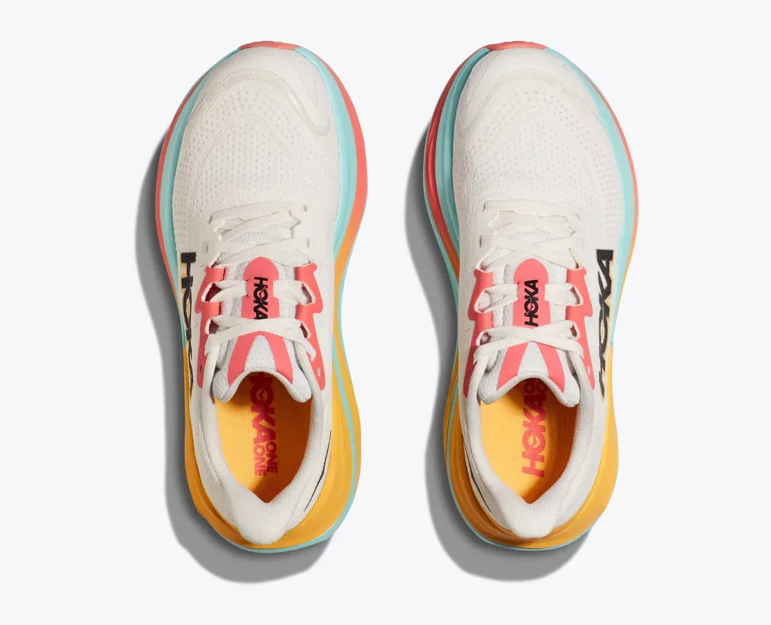 Hoka Femmes Skyward X - Blanc De Blanc/Nager (1147912-BSW) Chaussures Hoka