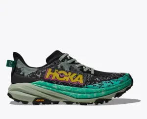 Hoka Chaussures pour Femmes Speedgoat 6 - Noir/Aloès (1147811-BLVR) Hoka