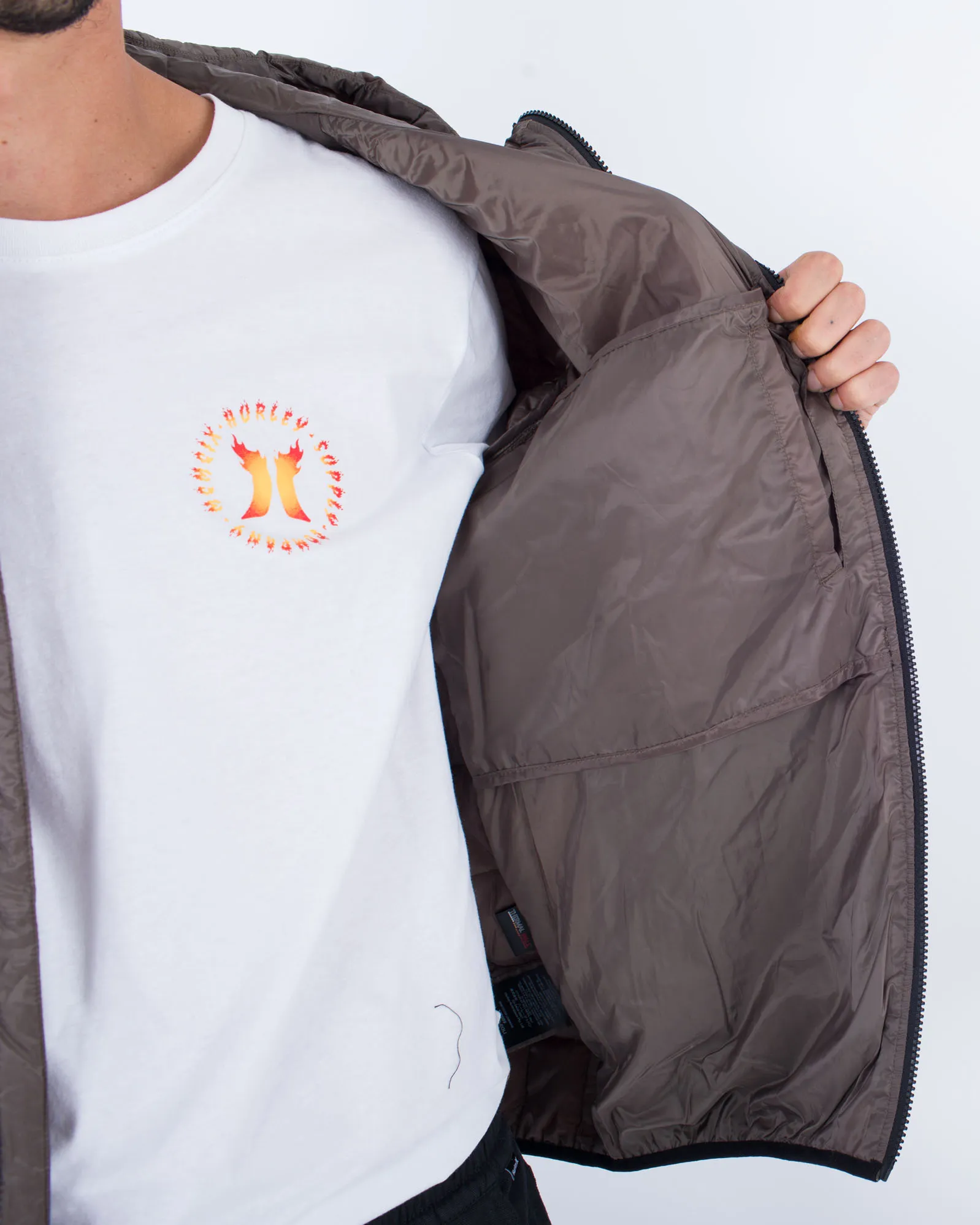 Veste Biotic Hurley Clothing en Olive