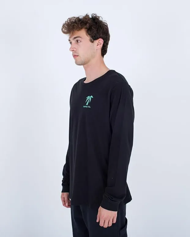 T-shirt Hurley Clothing Everyday Checker Palm en noir