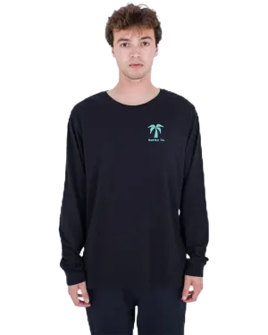 T-shirt Hurley Clothing Everyday Checker Palm en noir
