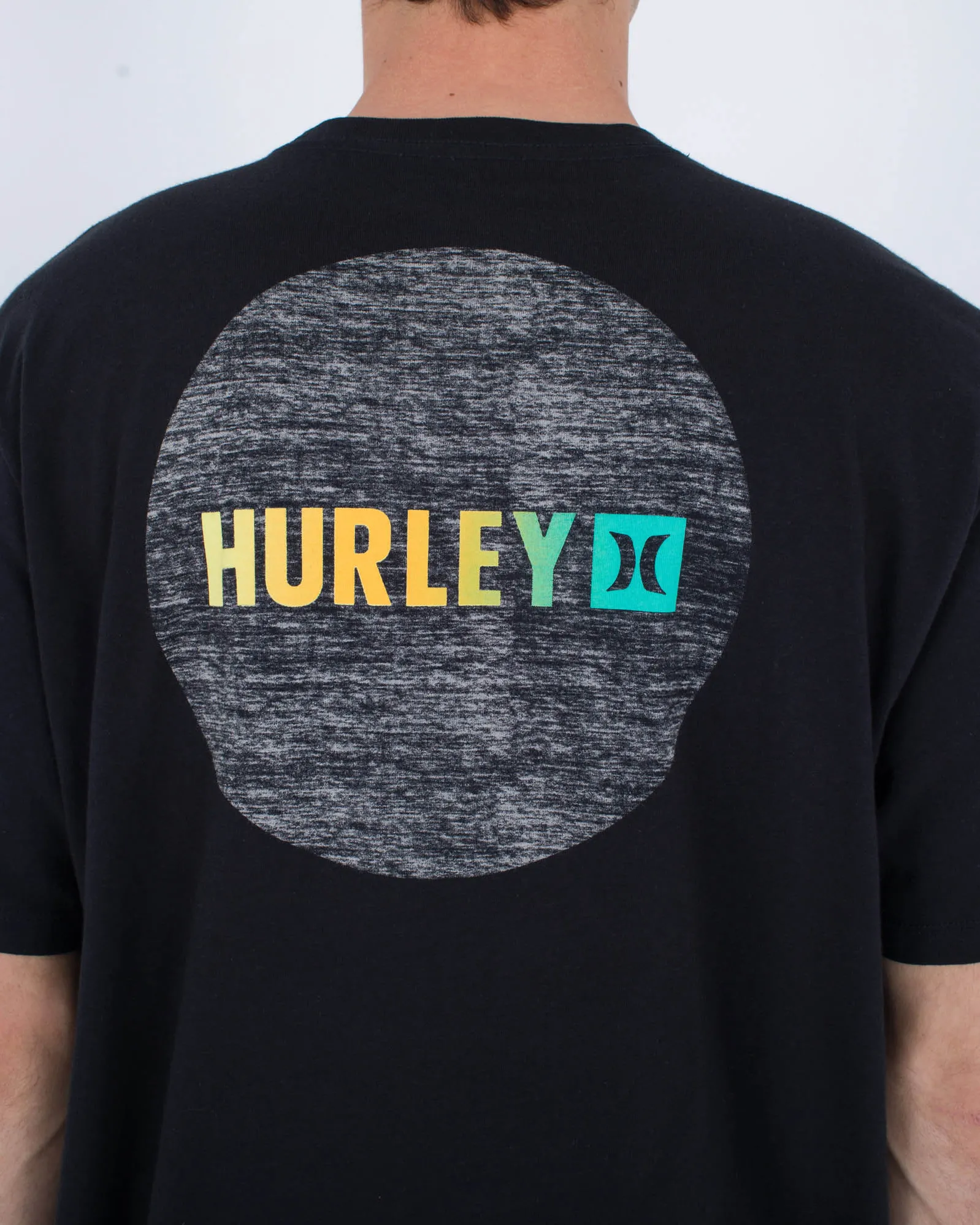 T-shirt dégradé circulaire quotidien Hurley Clothing en noir