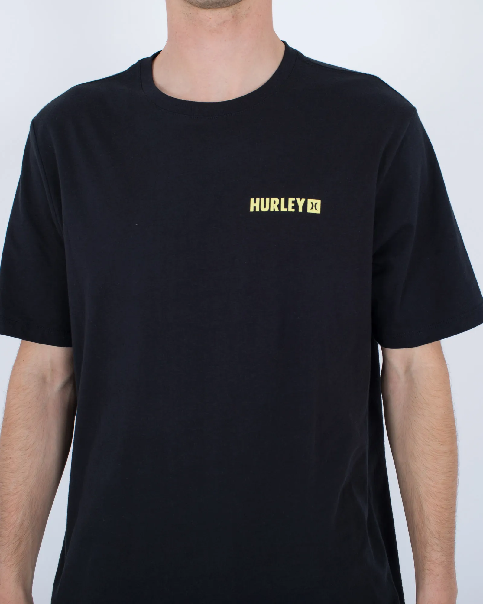 T-shirt dégradé circulaire quotidien Hurley Clothing en noir