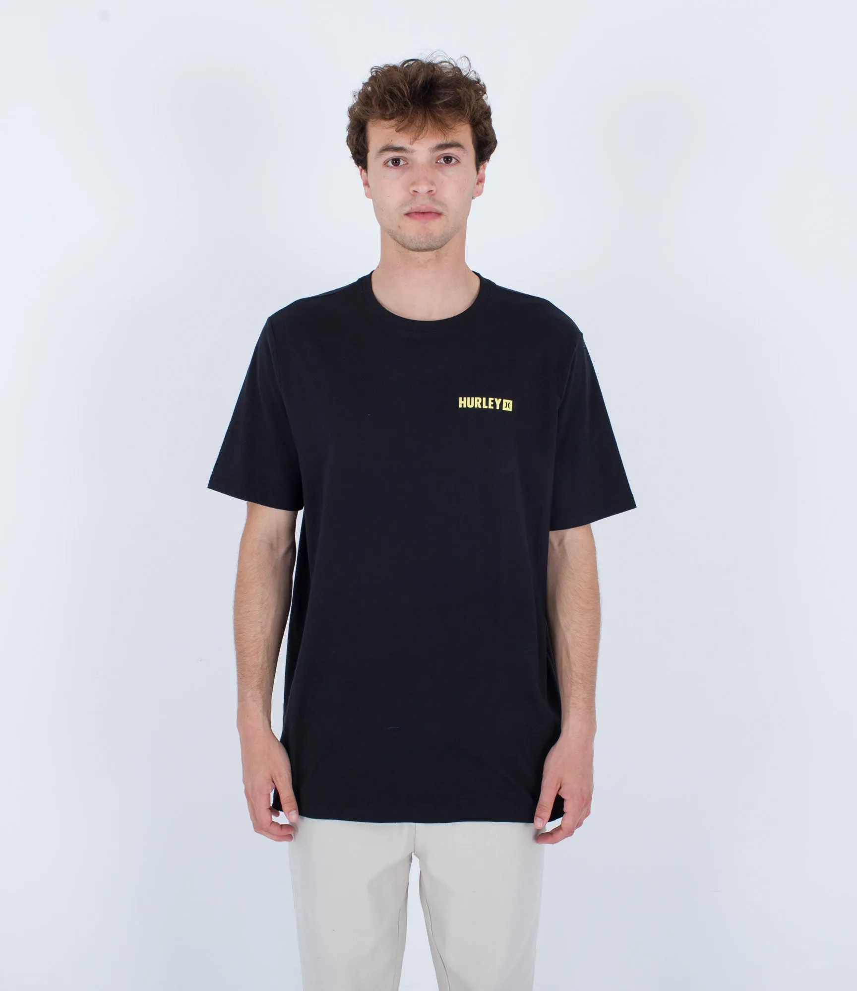 T-shirt dégradé circulaire quotidien Hurley Clothing en noir