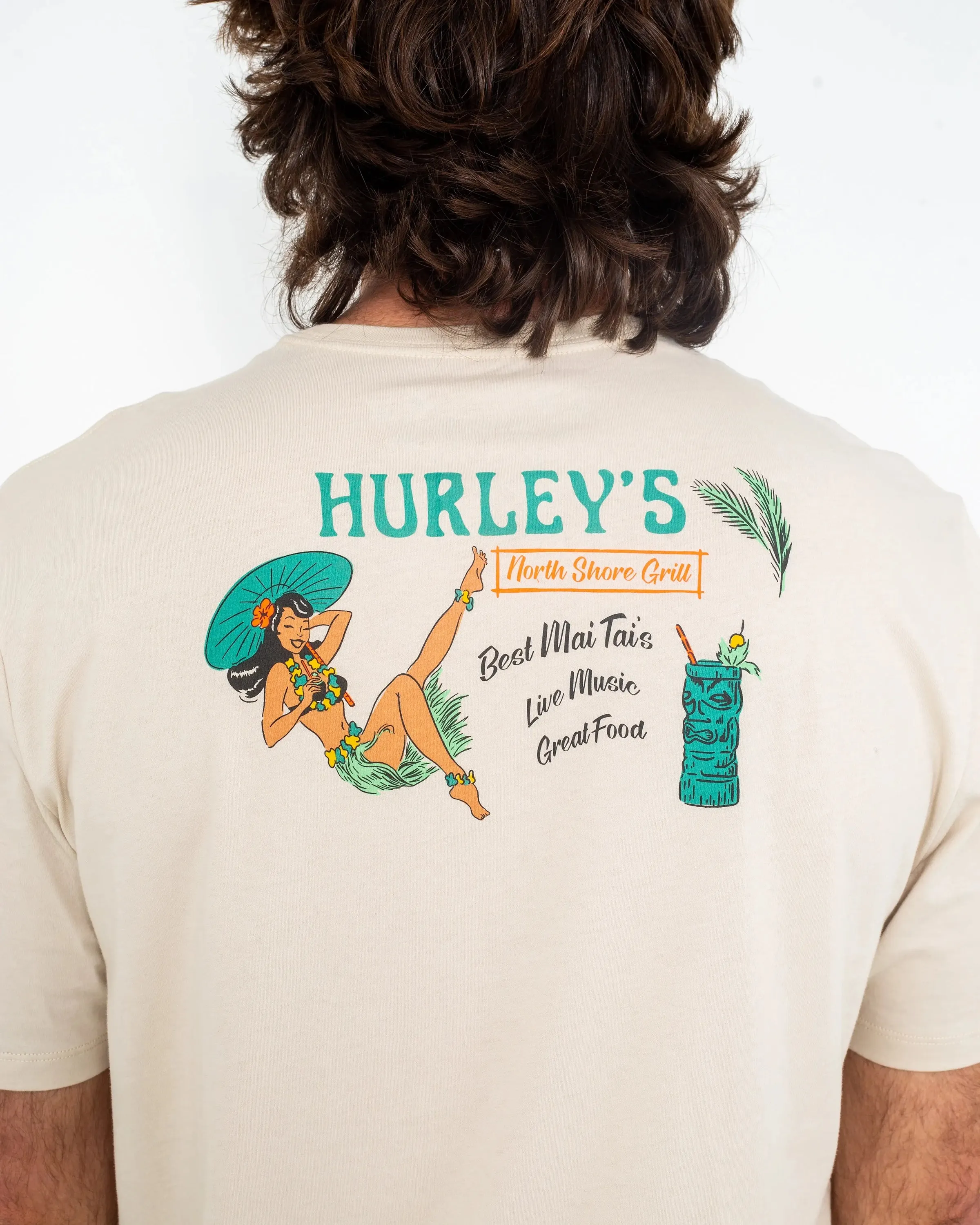T-shirt Hurley Clothing Everyday Northshore pour femme en couleur Bone