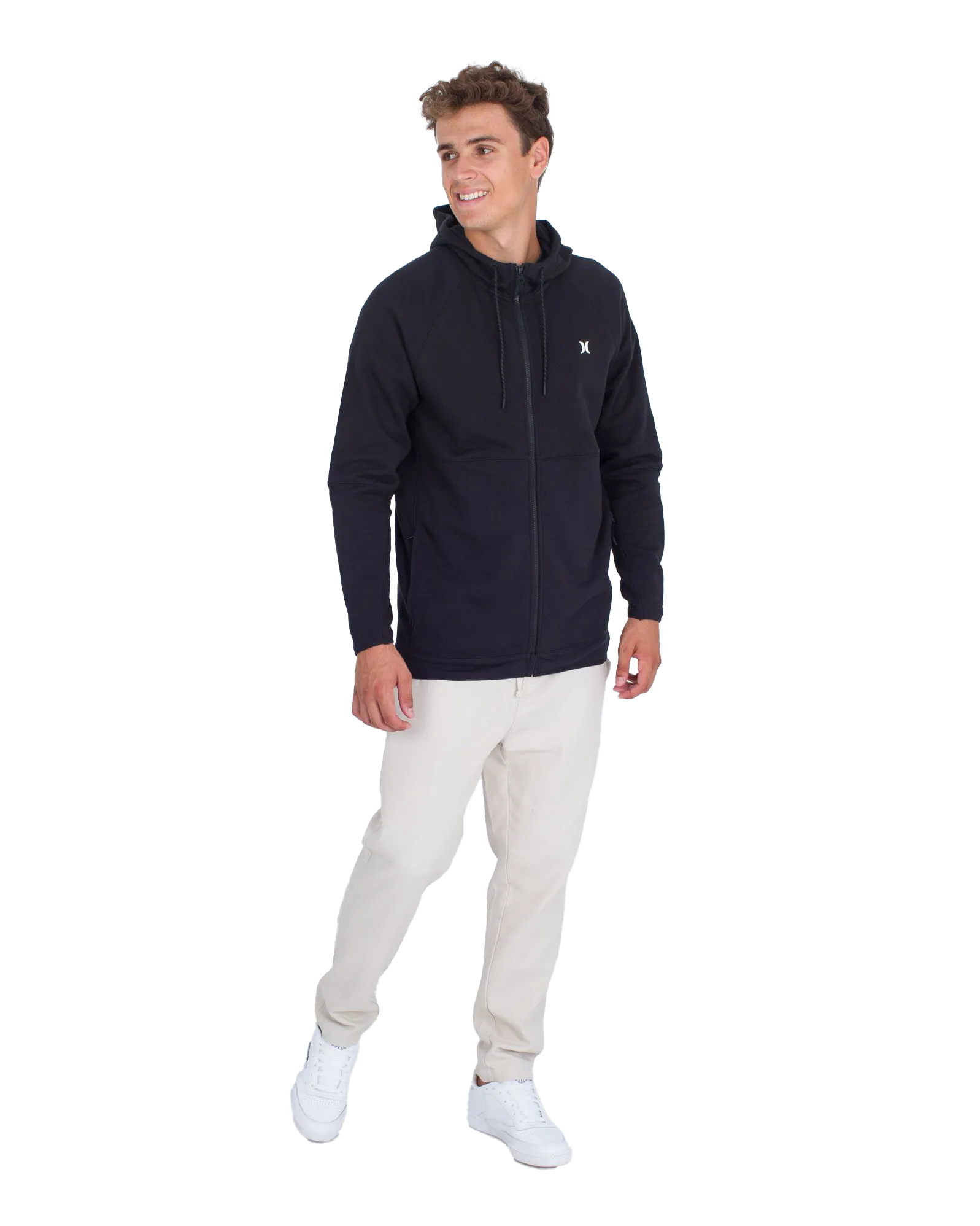 Hurley Clothing Veste à capuche zip explorateur en noir