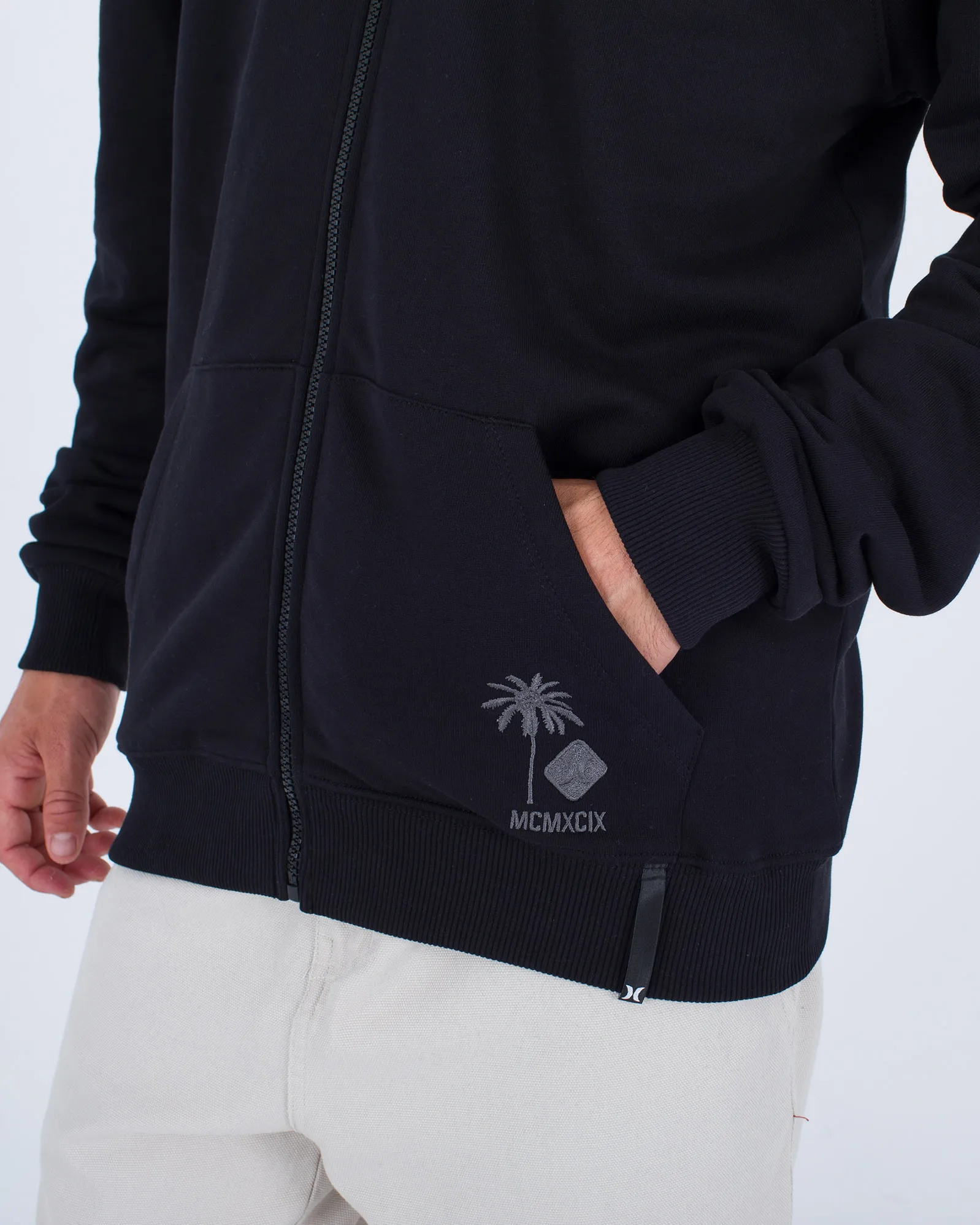 Hurley Clothing Veste à capuche Laguna à fermeture éclair en noir