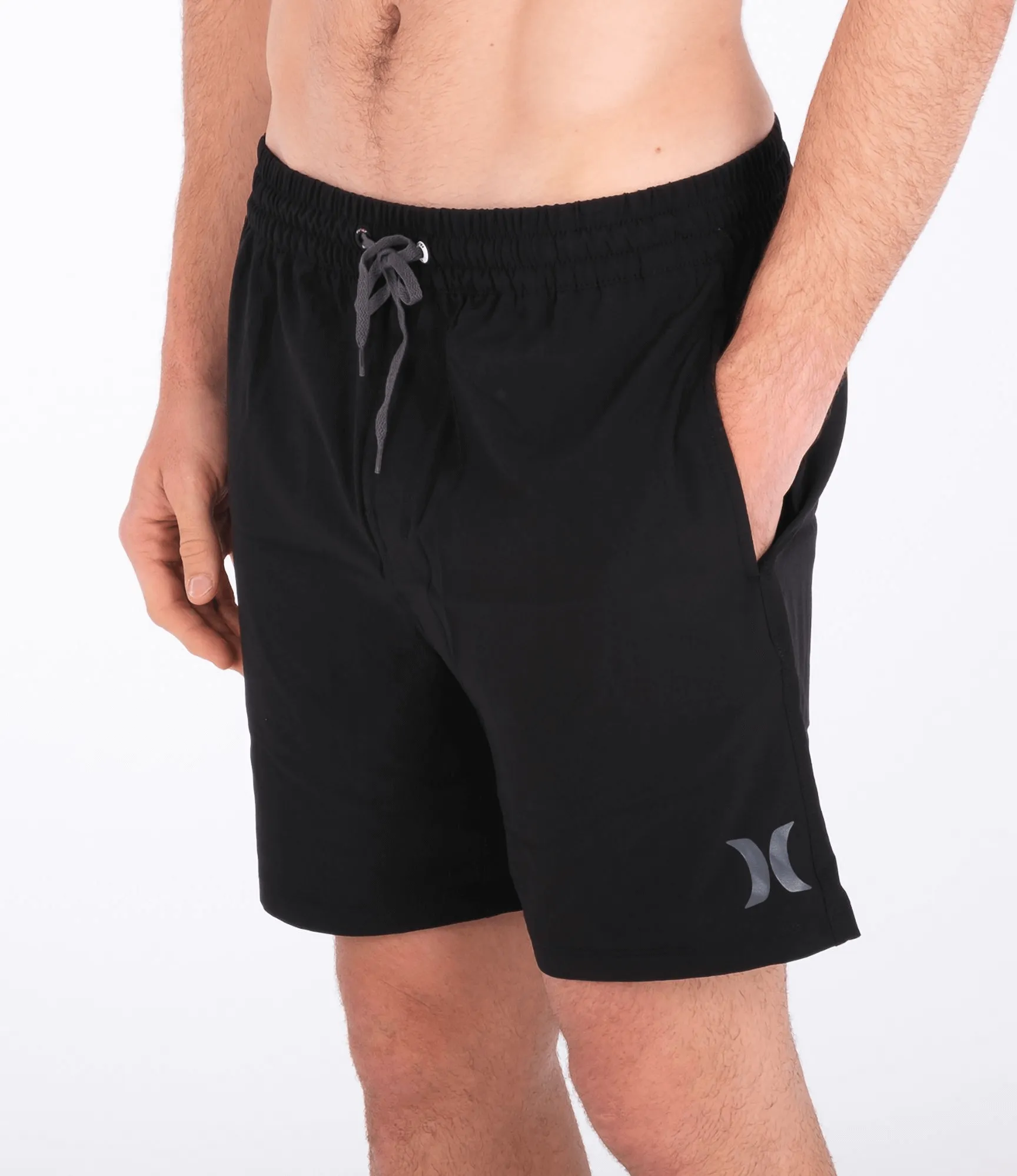 Hurley Clothing Shorts de Volley Uniques et Unis en Noir