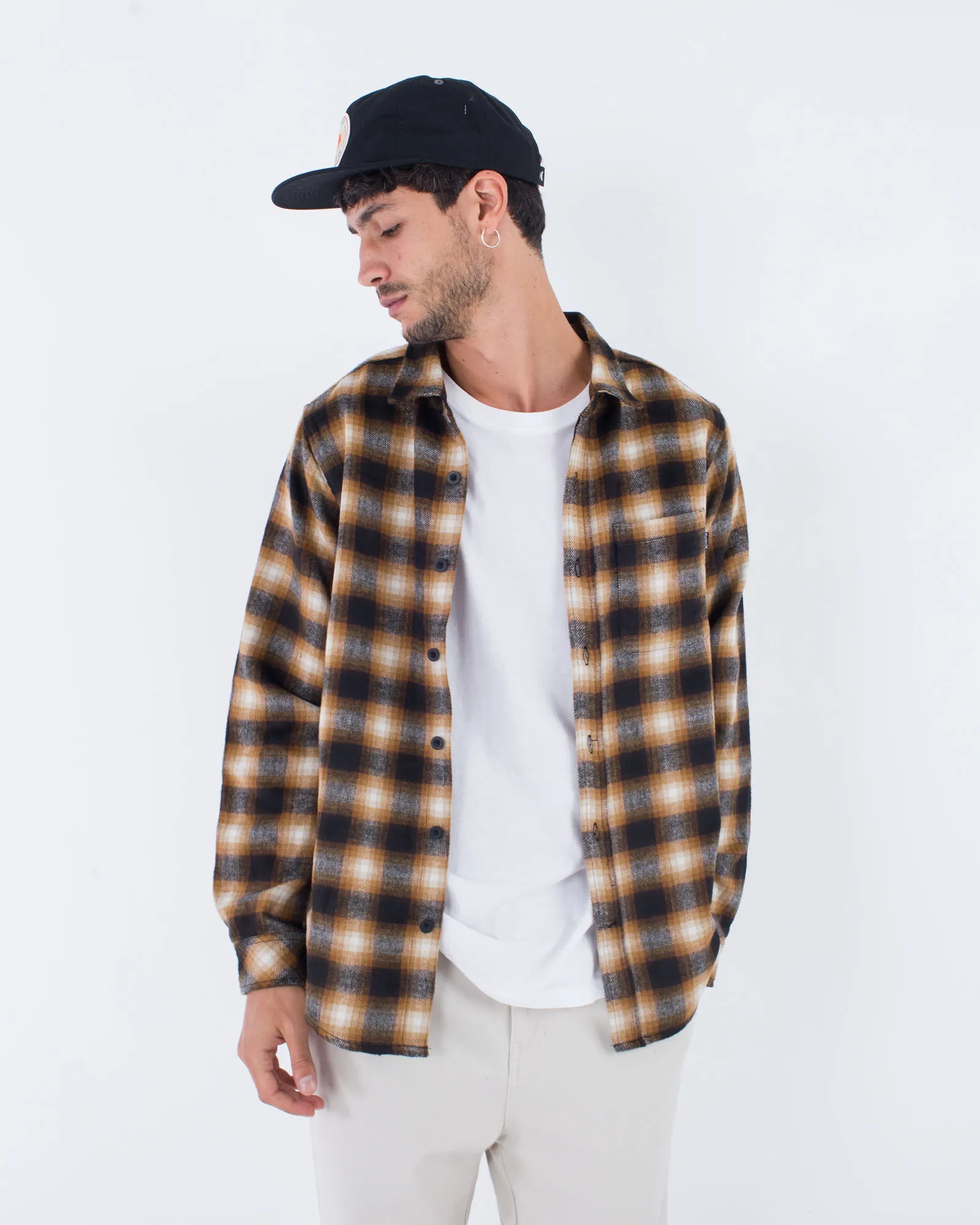 Chemise en flanelle de laine Portland Hurley Clothing en marron