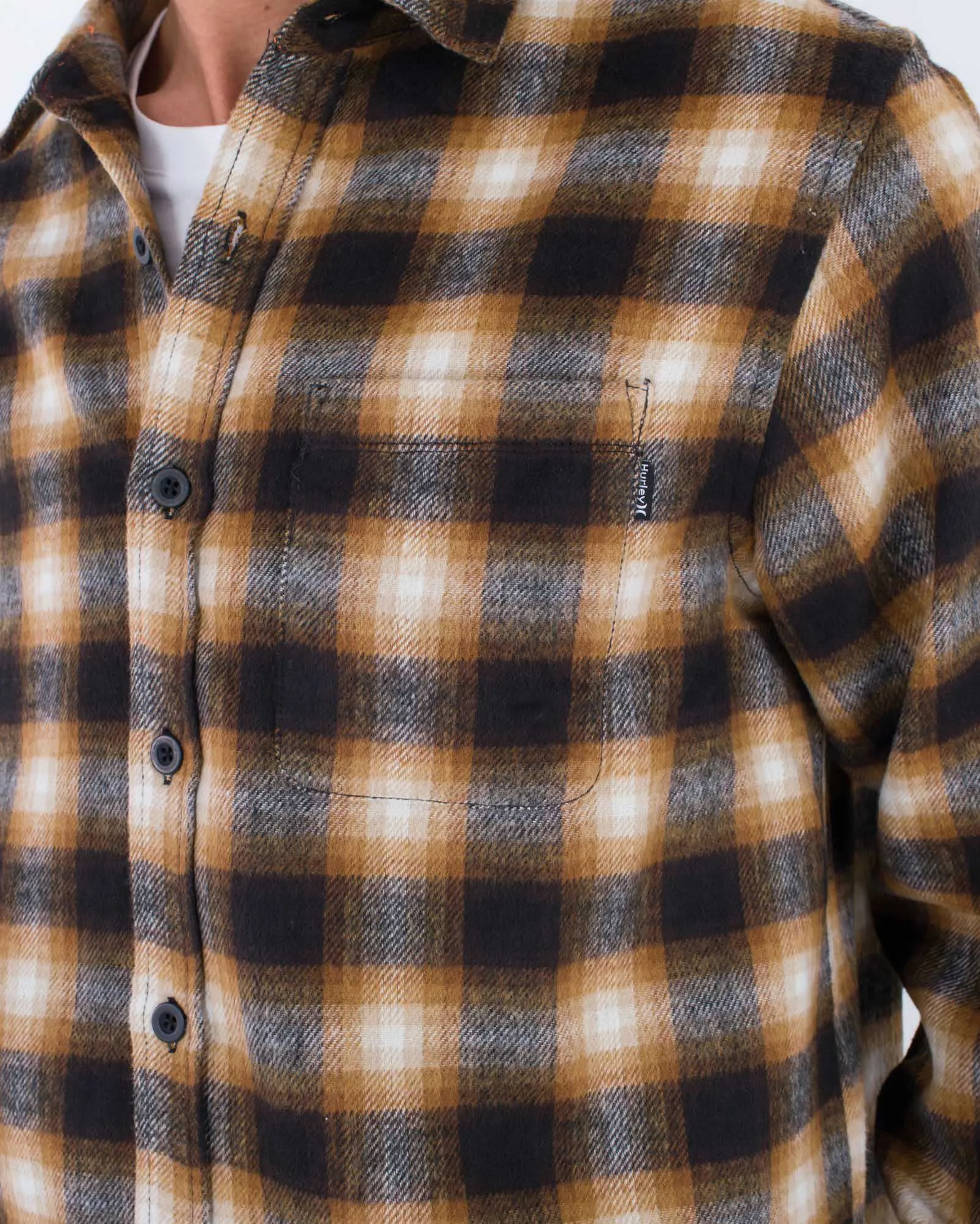 Chemise en flanelle de laine Portland Hurley Clothing en marron
