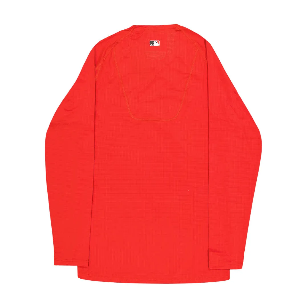 MLB - T-shirt de base à manches longues pour hommes des Cincinnati Reds (NKXH 62Q RED N7J)