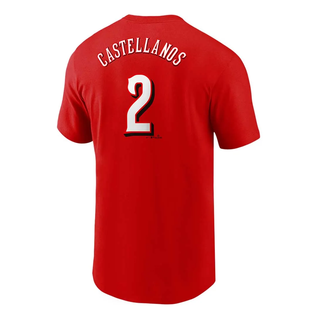 MLB - T-shirt pour hommes Cincinnati Reds Nick Castellanos (N199 62Q RE3 JKM)