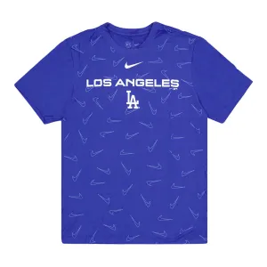 MLB - T-shirt pour hommes avec logo Swoosh des Los Angeles Dodgers (NKGW 4EW LD 01R)