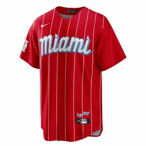 MLB - Maillot de réplique des Miami Marlins pour homme Jazz Chisolm Jr. (T770 03VR MQ7 C02)