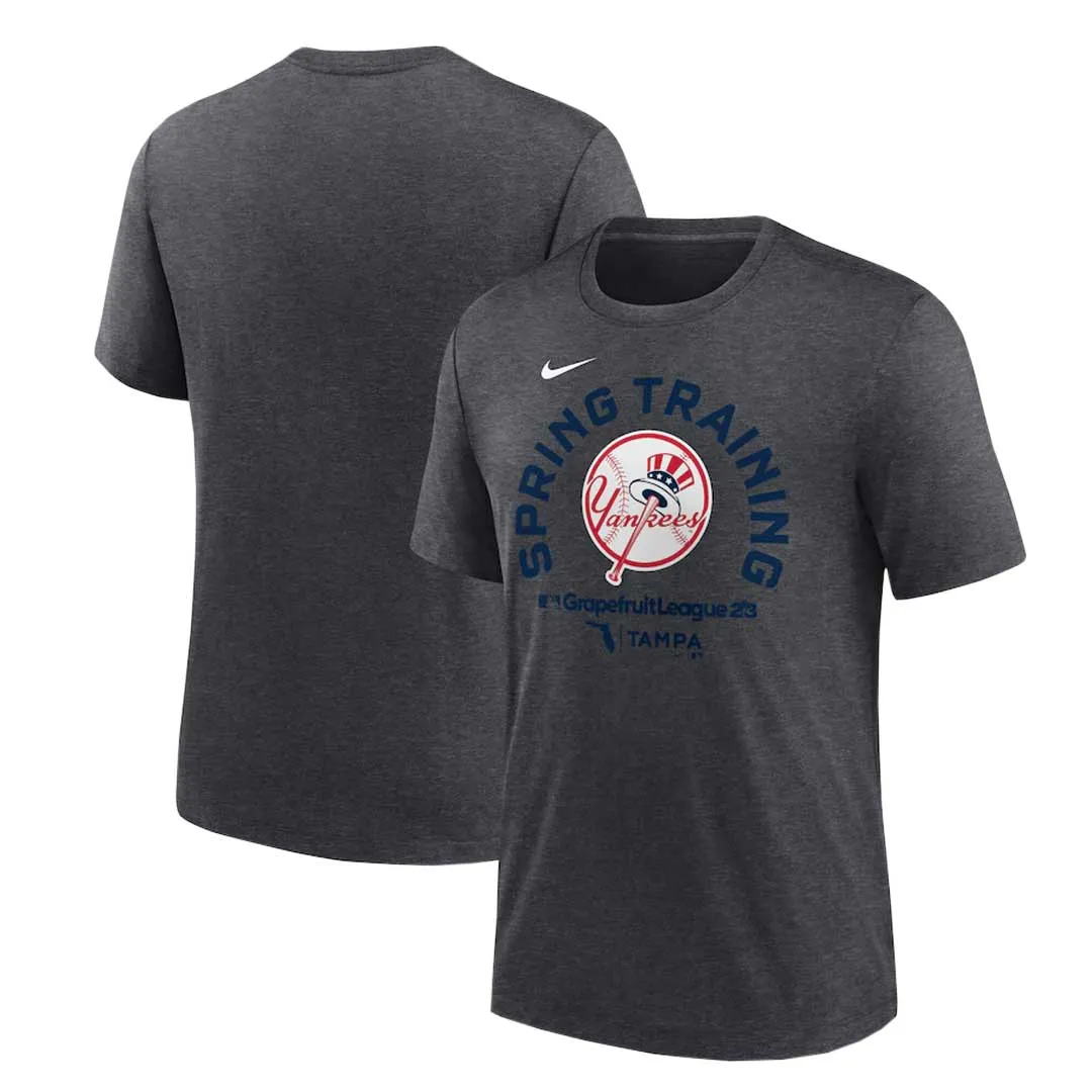 MLB - T-shirt d'entraînement de printemps des New York Yankees pour homme (NJFD 07F NK GUH)