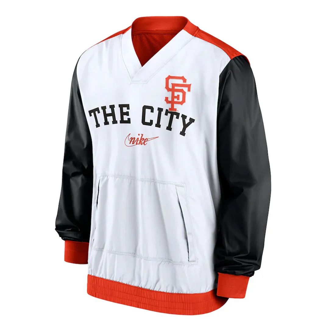 MLB - Veste à col en V pour homme San Francisco Giants Rewind Warmup (NMMJ 19NG G83 0RB)