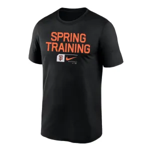 MLB - T-shirt à manches courtes d'entraînement de printemps pour hommes avec logo des San Francisco Giants (NKGK 00A GIA 1RR)