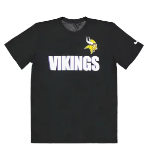 NFL - T-shirt à manches courtes avec logo des Vikings du Minnesota pour hommes (N922 00A 9M CN4)