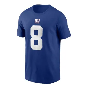 NFL - T-shirt à manches courtes pour hommes New York Giants Daniel Jones (N199 4EW 8IF NAD)