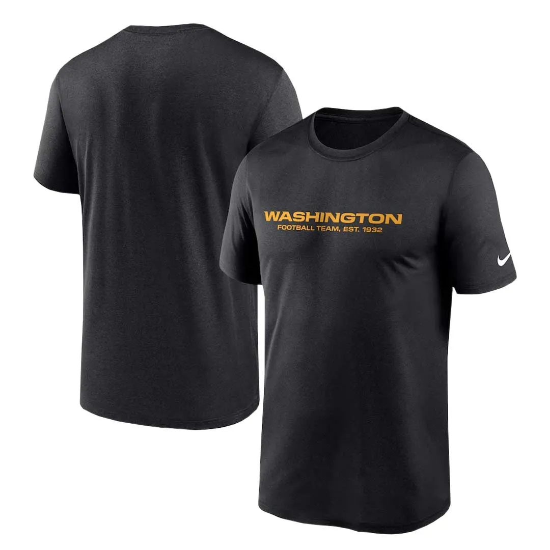 NFL - T-shirt de performance légendaire de l'équipe des Washington Commanders pour hommes (N922 00A RSK CX5)