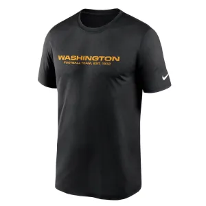 NFL - T-shirt de performance légendaire de l'équipe des Washington Commanders pour hommes (N922 00A RSK CX5)