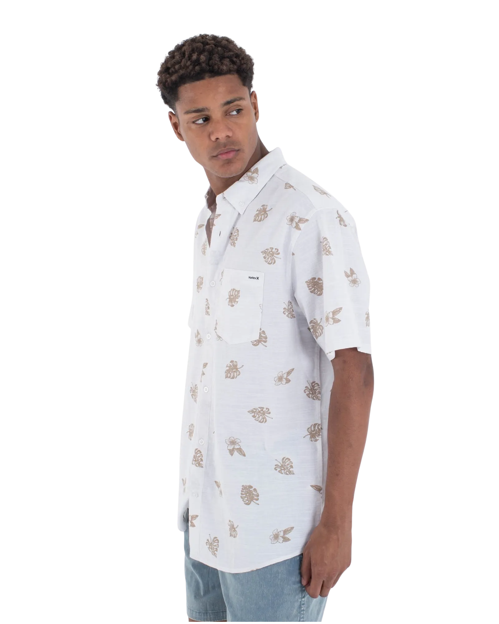 One & Only Chemise extensible en couleur Bone 2
